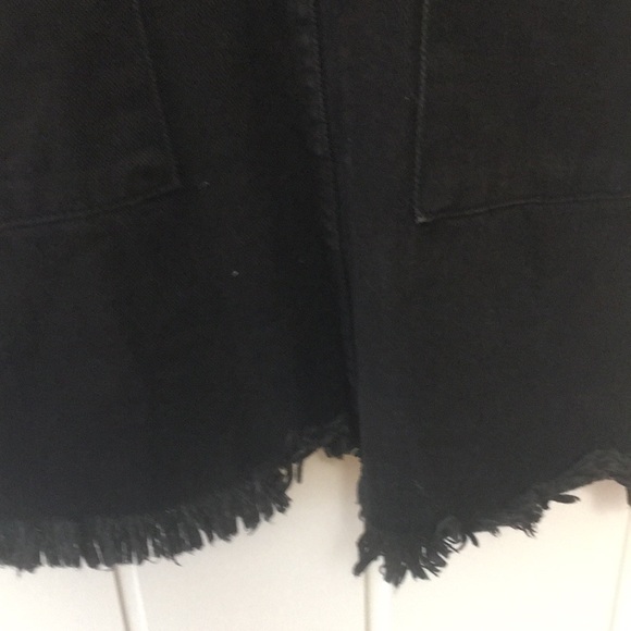 Wildfire  short black cotton Denim jean jumper, size medium - Picture 4 of 11